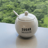 Açucareiro de Porcelana Manhattan Branco 350ml - Ela Decora